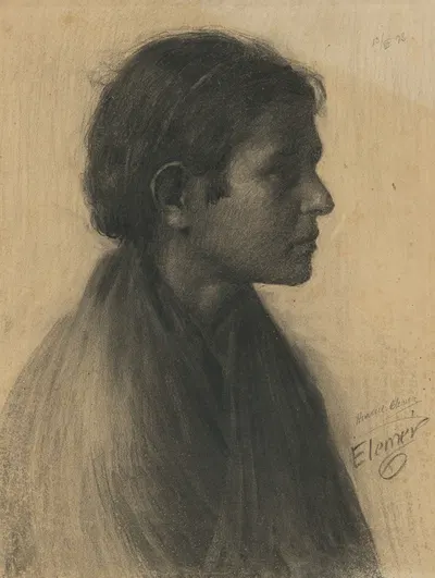 Štúdia ženy by Элемир Халяш-Градила, 1898 — digital art print download