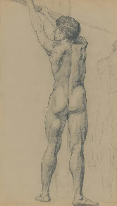 Stojaci mužský akt by Emil Alexay-Olexák, 1909–1912 — digital art print download