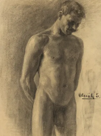 Study of Male Nude by Эмиль Алексай-Олекшак, 1910–1920 — digital art print download