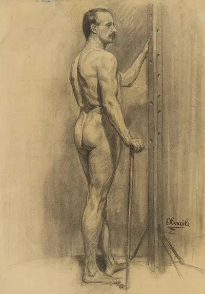 Study of Male Nude by Эмиль Алексай-Олекшак, 1910–1920 — digital art print download