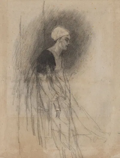 A Bourbonnais Woman by Félicien Rops — digital art print download