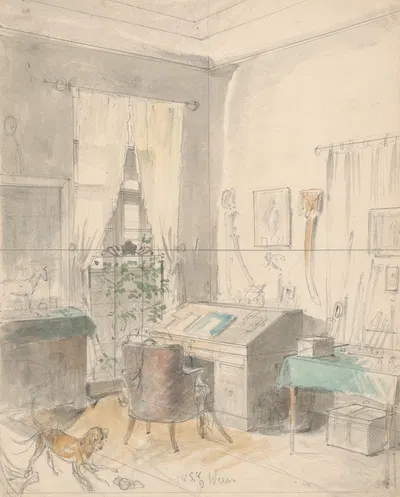 Interior by Фридрих Карл фон Шейдлин — digital art print download