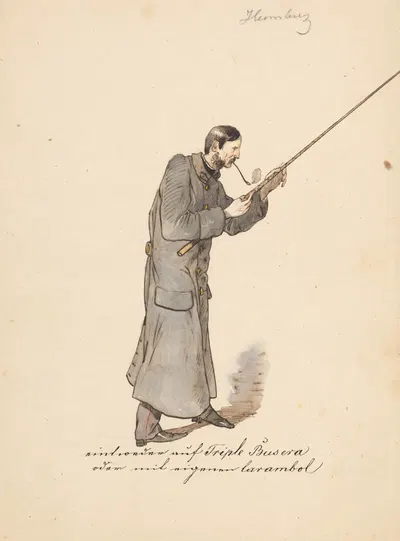 Man in a Long Military Coat with a Stick by Фридрих Карл фон Шейдлин — digital art print download