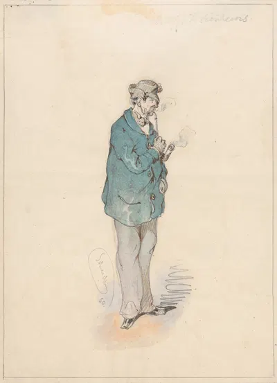 Man with a Pipe by Фридрих Карл фон Шейдлин — digital art print download