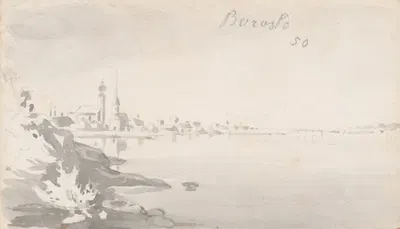 View of Boroslo by Фридрих Карл фон Шейдлин — digital art print download