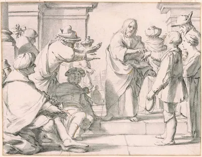 Christ Healing the Man with the Withered Arm by Жерар ван Хонтхорст — digital art print download