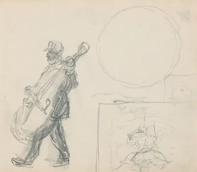 Muzikant II. by Густав Мальи, 1900 — digital art print download