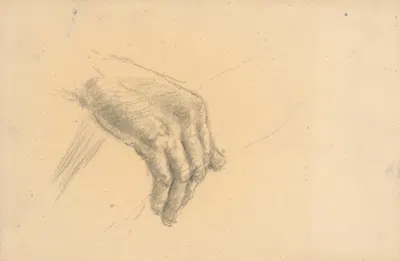 Study of a Hand by Густав Мальи — digital art print download