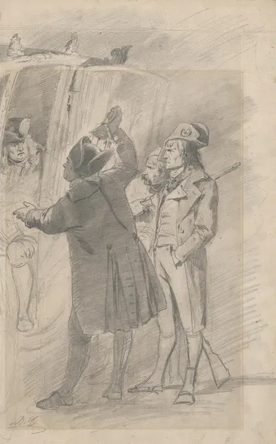 The Arrest of Louis XVI. by Гюла Бенцур, 1866-1900 — digital art print download