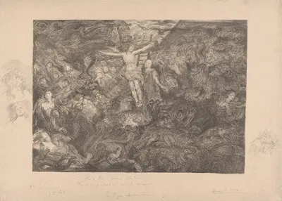 Christus aan het kruis by Henry de Groux, 1877 - 1930 — digital art print download