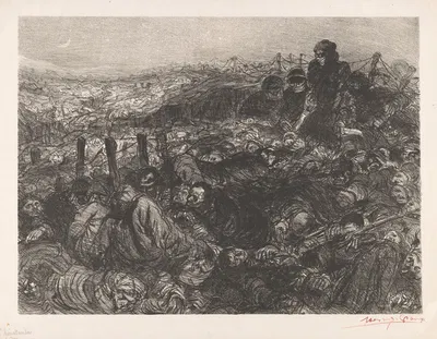 Поле с павшими солдатами by Генри де Гру, 1914 - 1930 — digital art print download