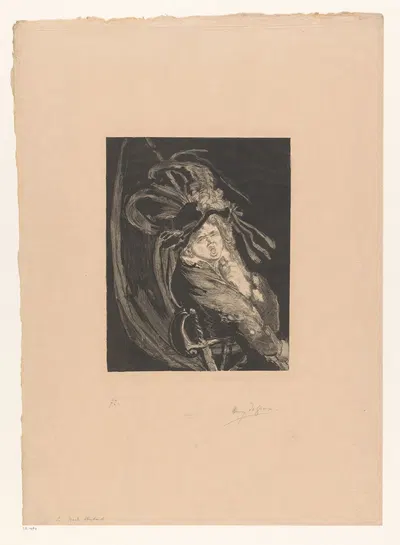 Ванделдрагер с шляпой и мечом by Генри де Гру, c. 1893 — digital art print download