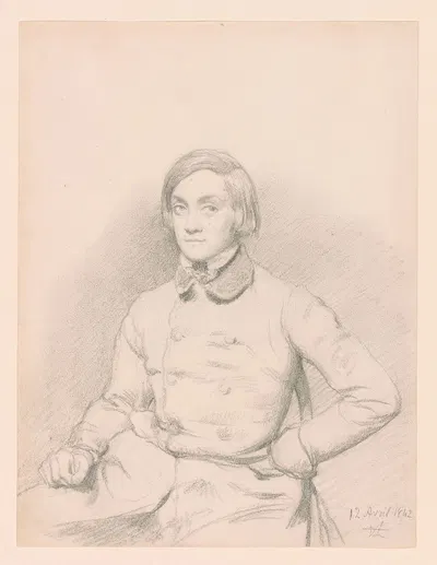 Portrait of the Son of the Vicomte Perthuis de Laillevault by Henri Lehmann, 1842 — digital art print download