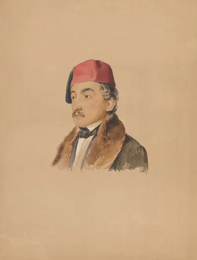 Man in an Oriental Hat by Ян Новопаcky — digital art print download