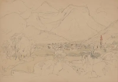 Mountain Village by Ян Новопаcky, 1886 — digital art print download