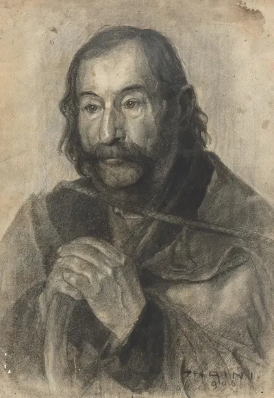 Starý pastier by Ján Thain, 1906 — digital art print download