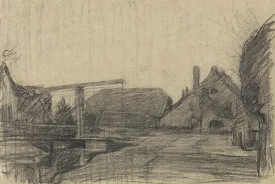 Dorpsgezicht van 's Gravenmoer by Jan Veth, 1874 - 1925 — digital art print download