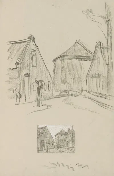 Dorpsstraat by Jan Veth, 1874 - 1925 — digital art print download