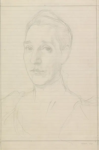 Portret van Anna Dorothea Veth-Dirks. by Jan Veth, 1874 - 1925 — digital art print download
