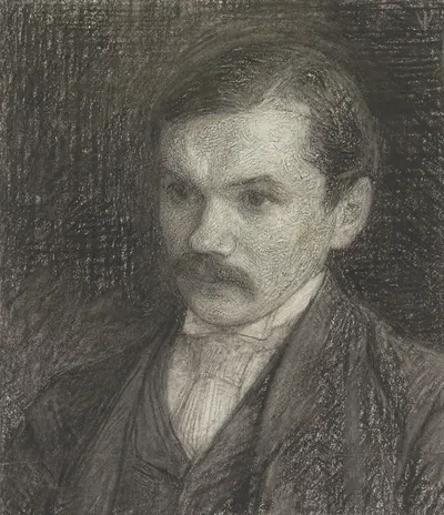 Portret van de schrijver Frederik Willem van Eeden. by Jan Veth, 1874 - 1925 — digital art print download