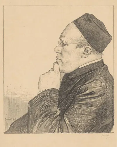 Portret van Herman Johannes Aloysius Maria Schaepman by Jan Veth, 1892 — digital art print download