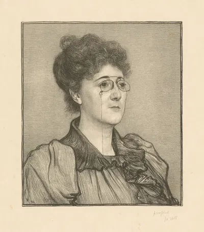 Portret van Thérèse Schwartze by Jan Veth, 1894 — digital art print download