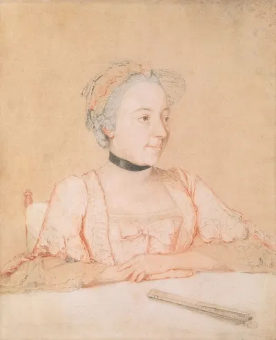 Portrait of Maria Josepha, Fürstin von Clary und Aldringen by Жан-Этьен Лиотар — digital art print download