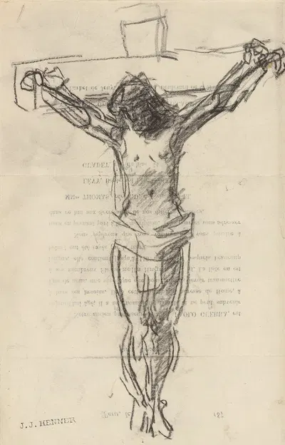 Crucifixion by Jean-Jacques Henner — digital art print download