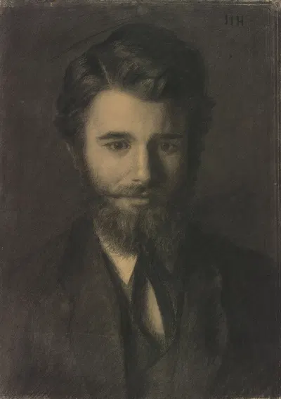 Portrait of Zacharie Astruc (1835-1907) by Jean-Jacques Henner, 1835-1907 — digital art print download