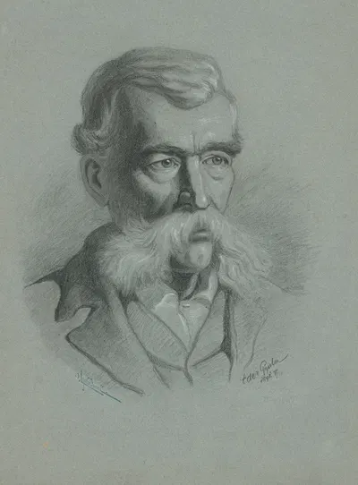 Štúdia hlavy by Юлиус Эдер, 1891 — digital art print download