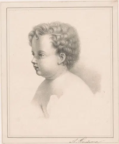 Hoofd van een kind by Лоуренс Альма-Тадема, 1846 - 1912 — digital art print download
