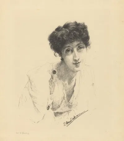 Portret van Laura Theresa Alma Tadema by Лоуренс Альма-Тадема, c. 1871 — digital art print download