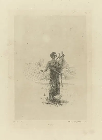 Schets voor de improvisator. by Лоуренс Альма-Тадема, 1878 — digital art print download