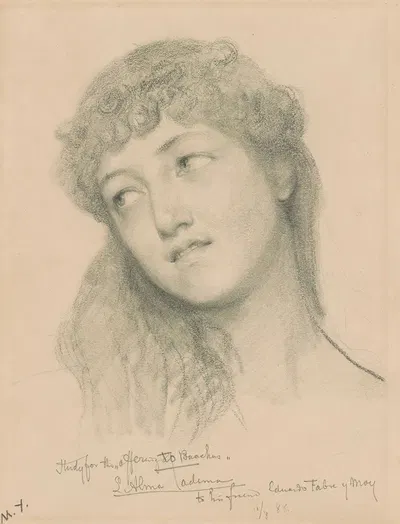 Study for the Offering to Bacchus by Лоуренс Альма-Тадема, 1888 — digital art print download