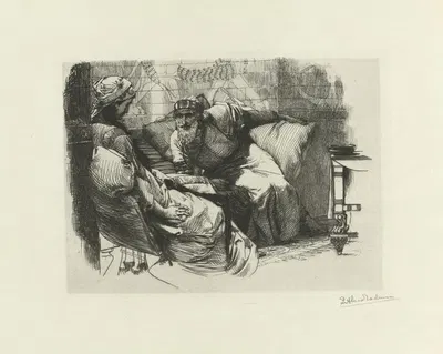Twee Perzen by Лоуренс Альма-Тадема, 1882 — digital art print download