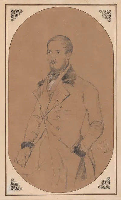 Portrait of a Young Man by Léon Cogniet — digital art print download