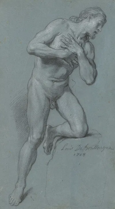 Figure of Christ by Louis Boulogne, 1708 — digital art print download