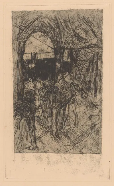 Pakpaarden by Мариус Бауэр, 1889 — digital art print download