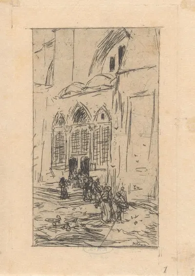 Süleymaniye-moskee in Constantinopel by Мариус Бауэр, 1888 — digital art print download