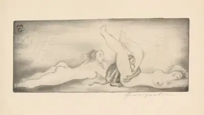 Ex libris van Gianni Mantero by Michel Fingesten, 1907 - 1943 — digital art print download