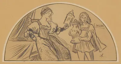 Allegory of Glassmaking by Миколаш Алеш, 1900–1910 — digital art print download