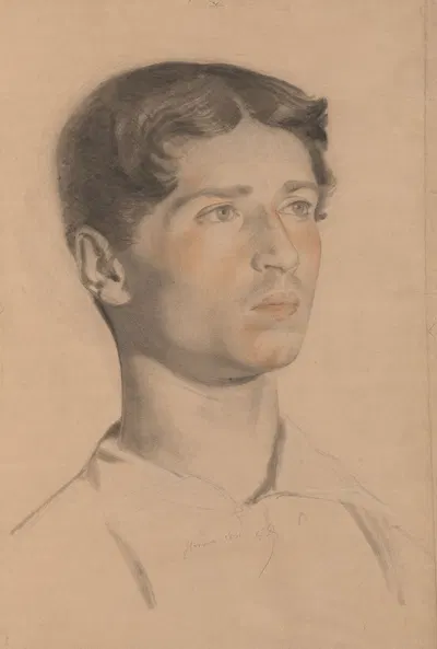 Portrait of a Young Man by Поль Деларош, 1834 — digital art print download