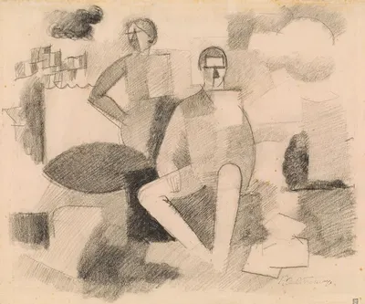Study for The Fourteenth of July by Рожер де Ла Фреснай, 1914 — digital art print download