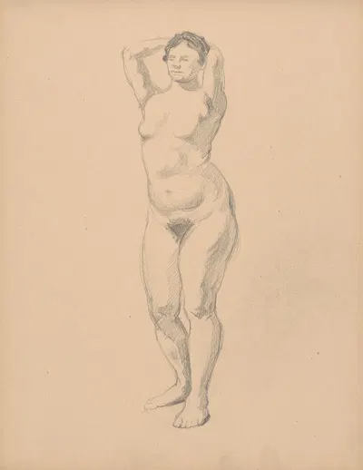 Sketchbook with nudes by Штефан Полкораб, 1901–1950 — digital art print download