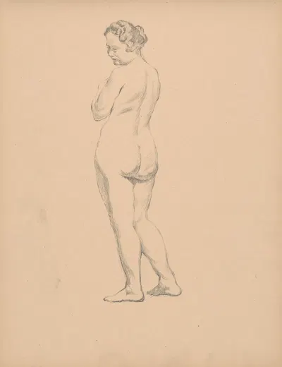 Sketchbook with nudes by Штефан Полкораб, 1901–1950 — digital art print download