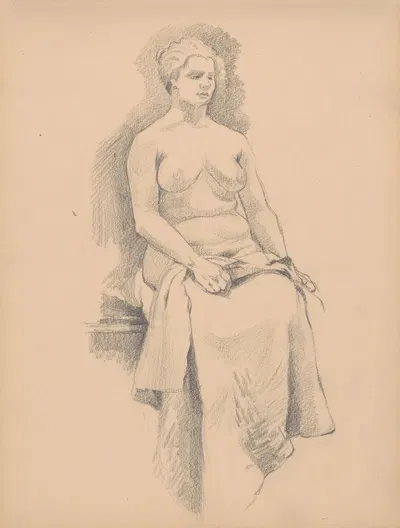 Sketchbook with nudes by Штефан Полкораб, 1901–1950 — digital art print download