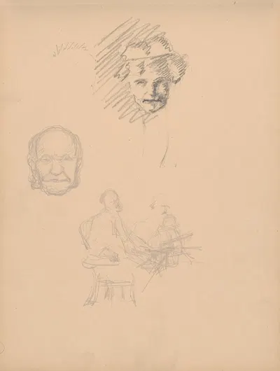 Sketchbook with nudes by Штефан Полкораб, 1901–1950 — digital art print download