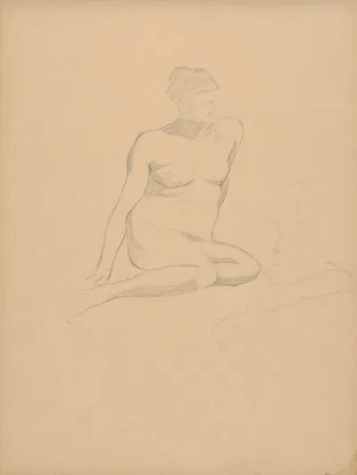 Sketchbook with nudes by Штефан Полкораб, 1901–1950 — digital art print download