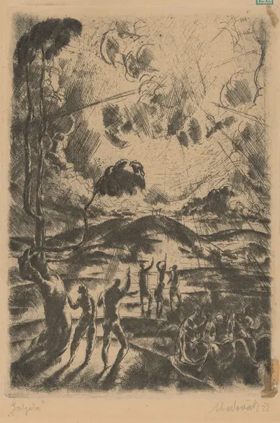 Golgota by Вилмош Аба-Новака, 1922 — digital art print download