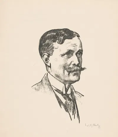 Portret van J.G. Moojen by Вилли Слуйтер, 1922 — digital art print download